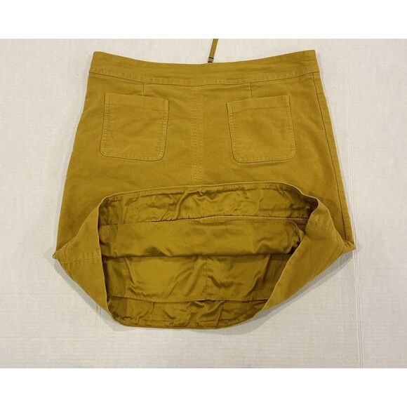 Boden Imogen Yellow High Waisted Mini Skirt Size 12L - Picture 6 of 8